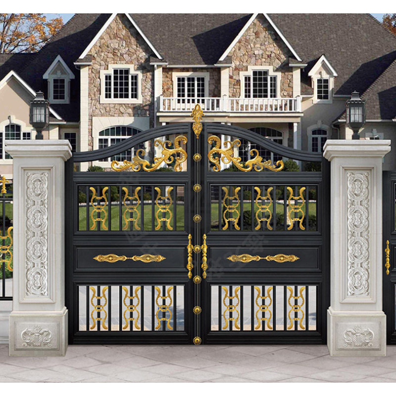 电动门 铝艺门 院墙门 家用院墙别墅铝艺电动门