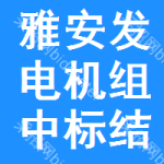 雅安發(fā)電機(jī)組中標(biāo)結(jié)果