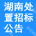 湖南處置招標(biāo)公告