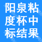 陽(yáng)泉粘度杯中標(biāo)結(jié)果